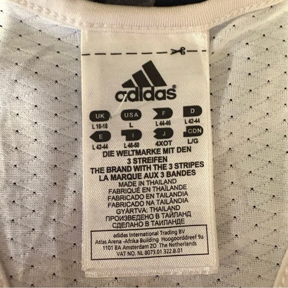 Adidas Women’s White and Black Razorback Tank Top SZ L - Picture 5 of 5